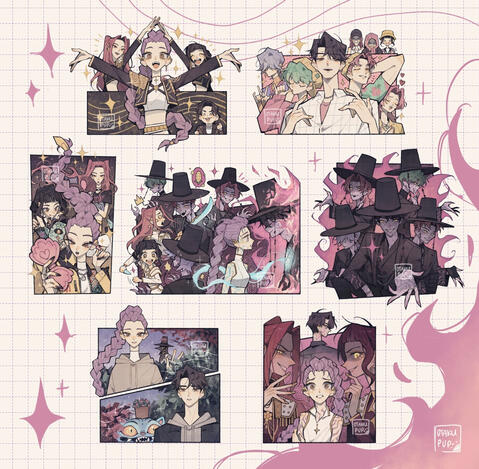 kpop demon hunter stickers